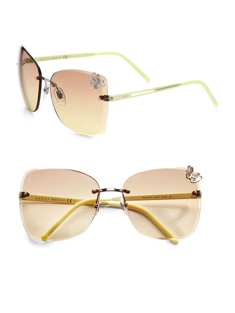 gucci butterfly glasses|gucci reflective sunglasses.